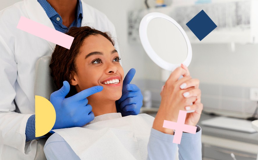 Paciente mirandose al espejo